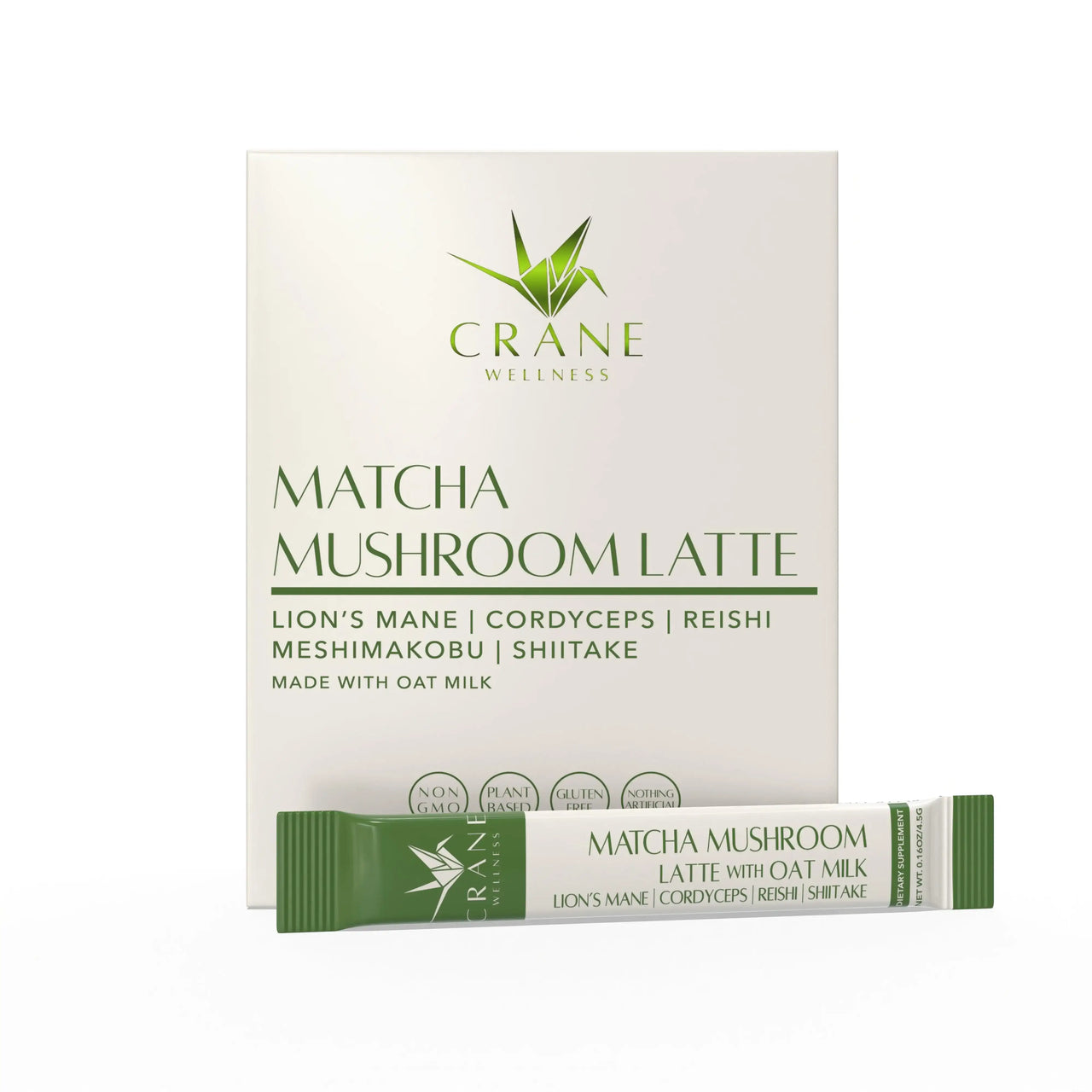Matcha Mushroom Latte - Crane Wellness