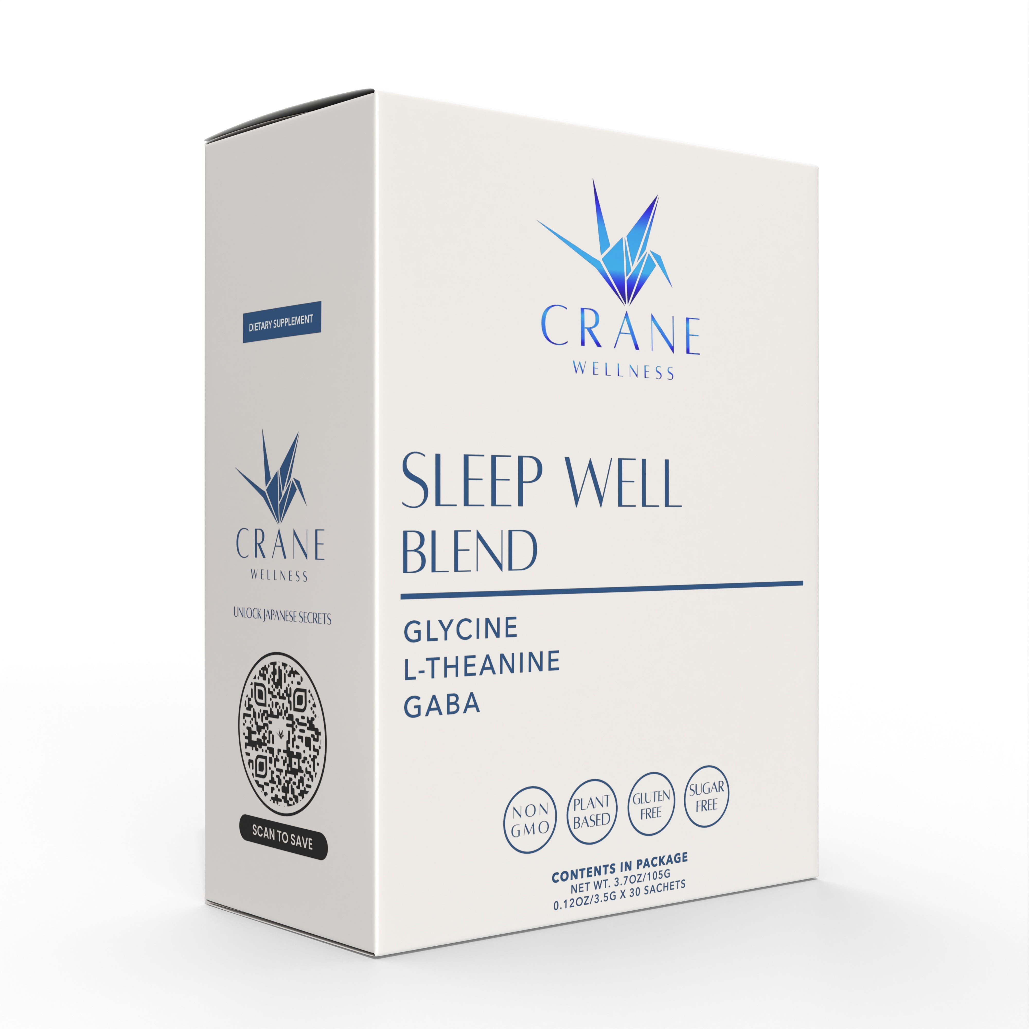 Side angle of Sleep Well Blend box